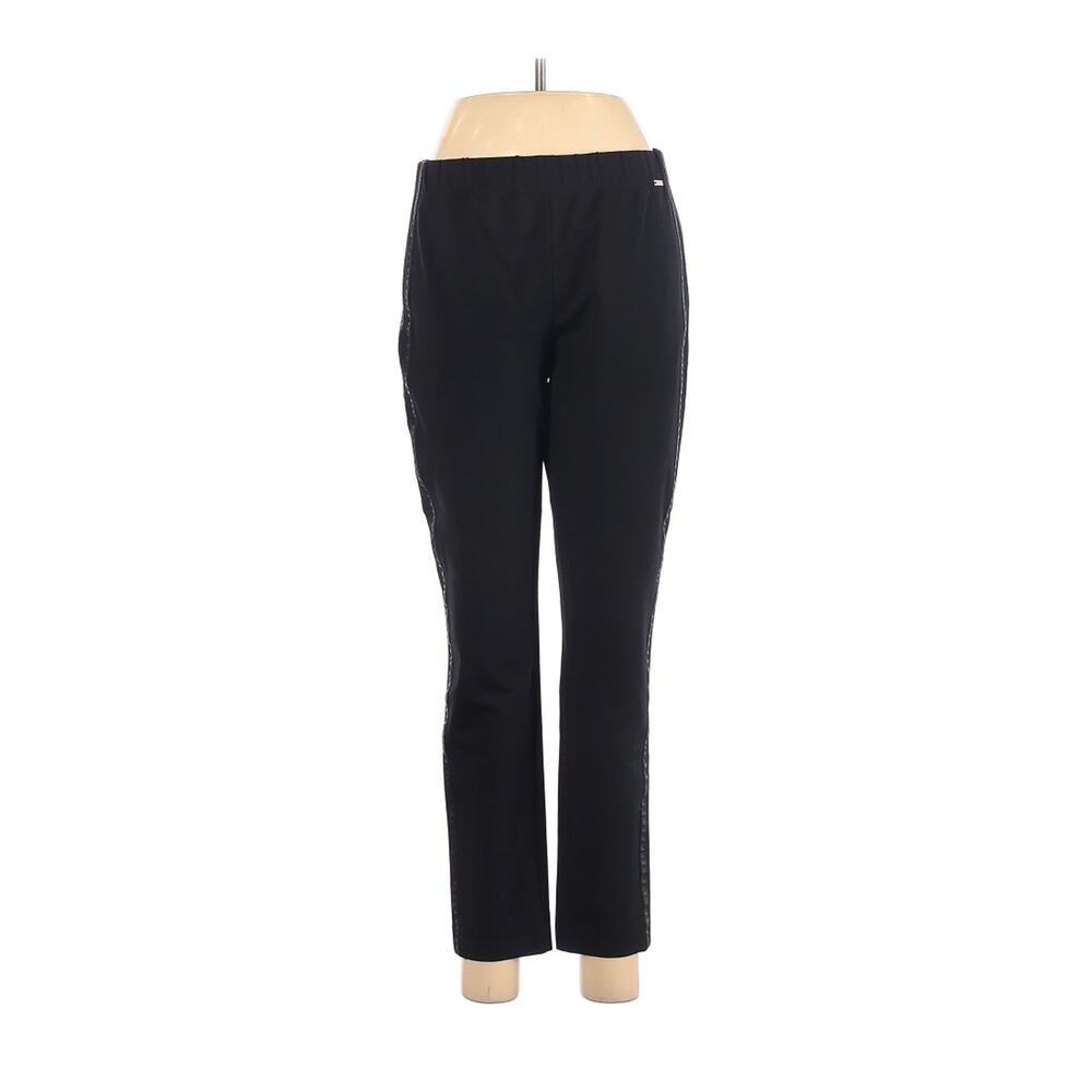 ST. JOHN Womens Ponte Pants Size S Heavy Stretch Pull On Casual Seam Stripe